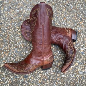 Ladies Old Gringo pointy cowboy boots worn size 8.5